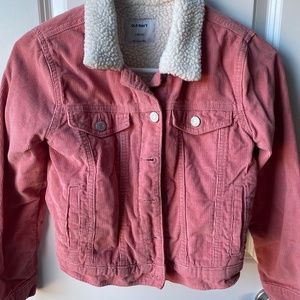 Old navy girls Sherpa corduroy jacket